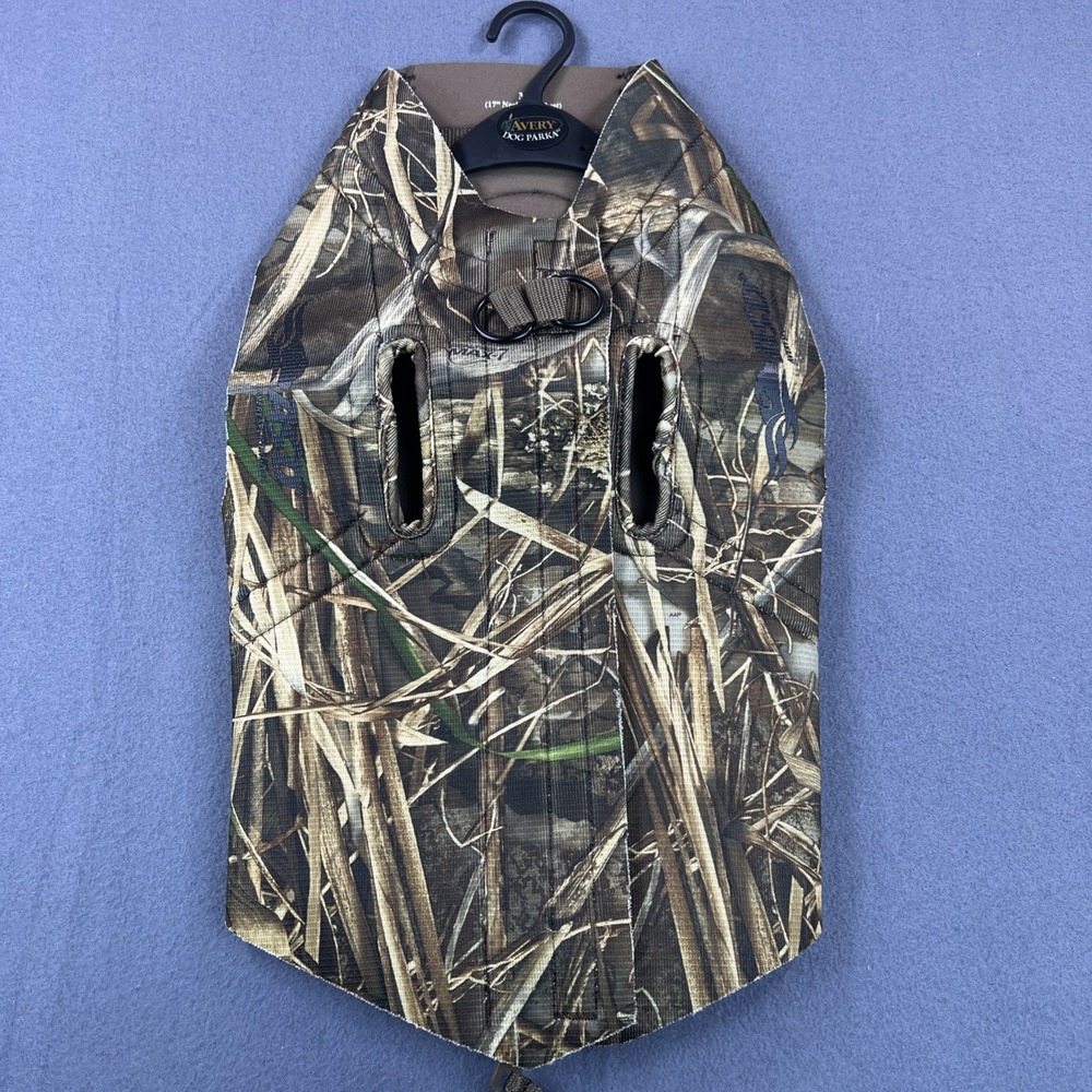 Avery Sporting Boater's Neoprene‎ Dog Parka Realtree Max 7 Medium